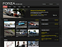 Tablet Screenshot of forzaracingclub.com